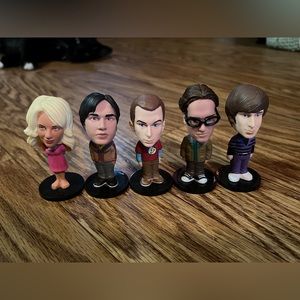 2012 funko big bang theory bobble heads set